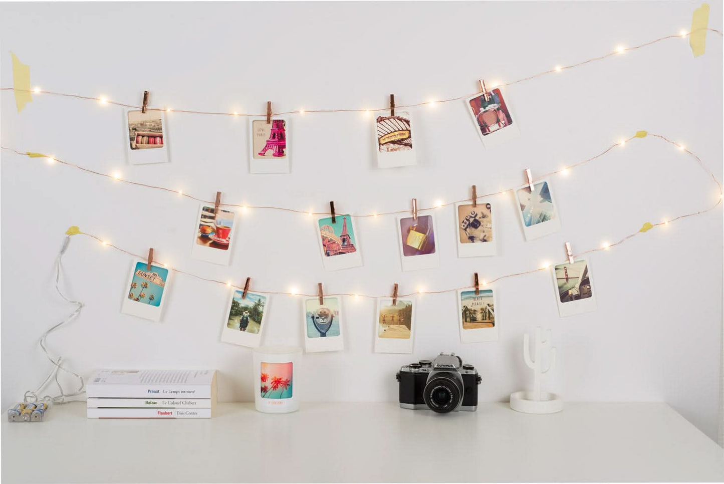 GUIRLANDE PHOTOS CLIPS ROSE GOLD