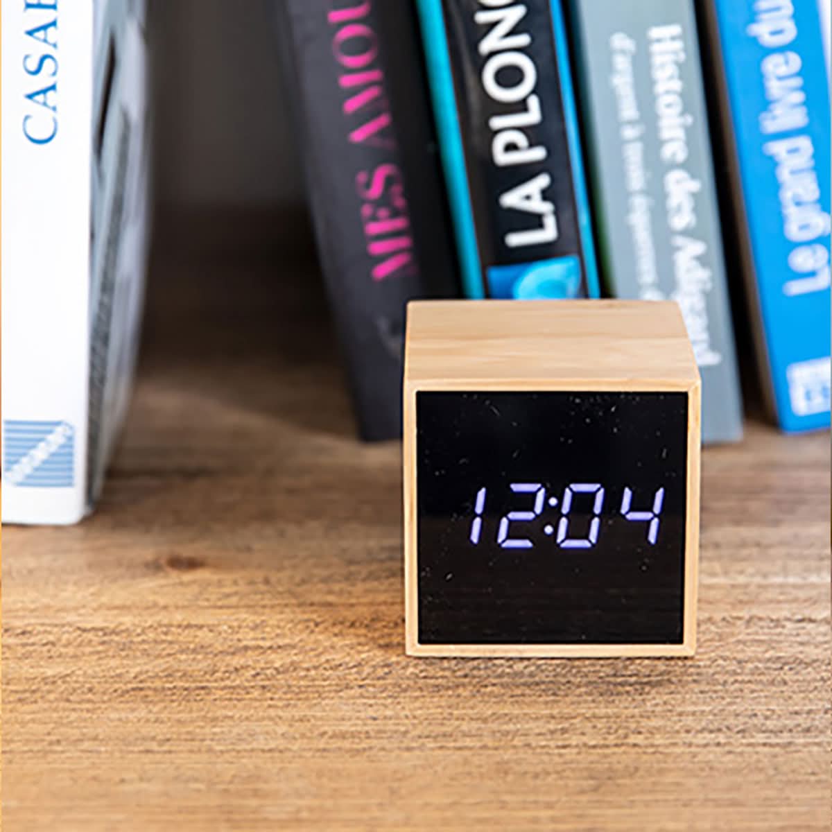 REVEIL LED PM FIBRE BOIS NATUREL