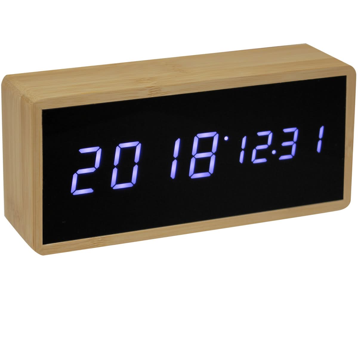 REVEIL LED GM FIBRE BOIS NATUREL