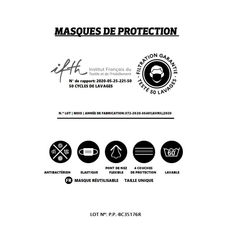 MASQUE EN TISSU HIRONDELLE