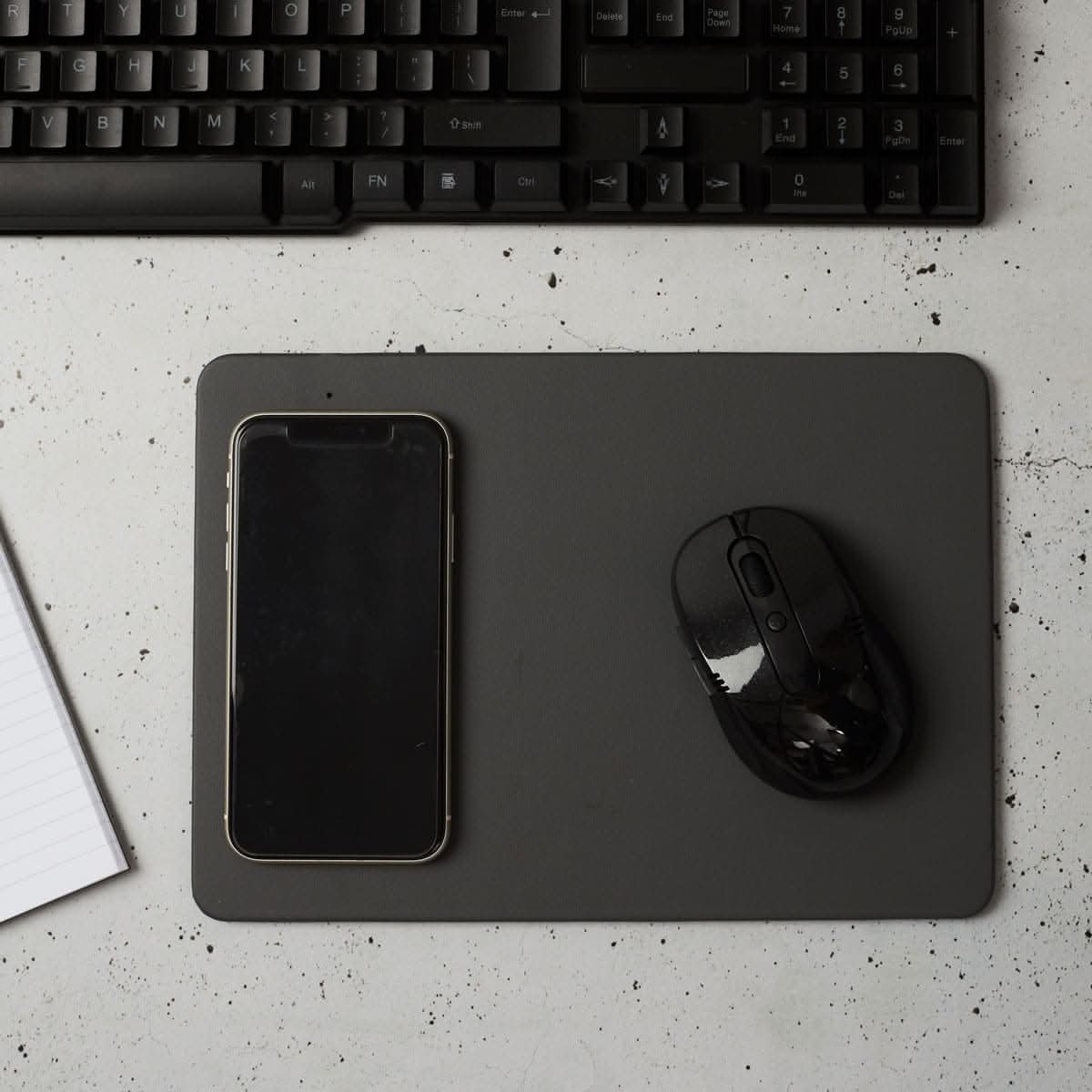 TAPIS DE SOURIS CHARGEUR A INDUCTION GRIS