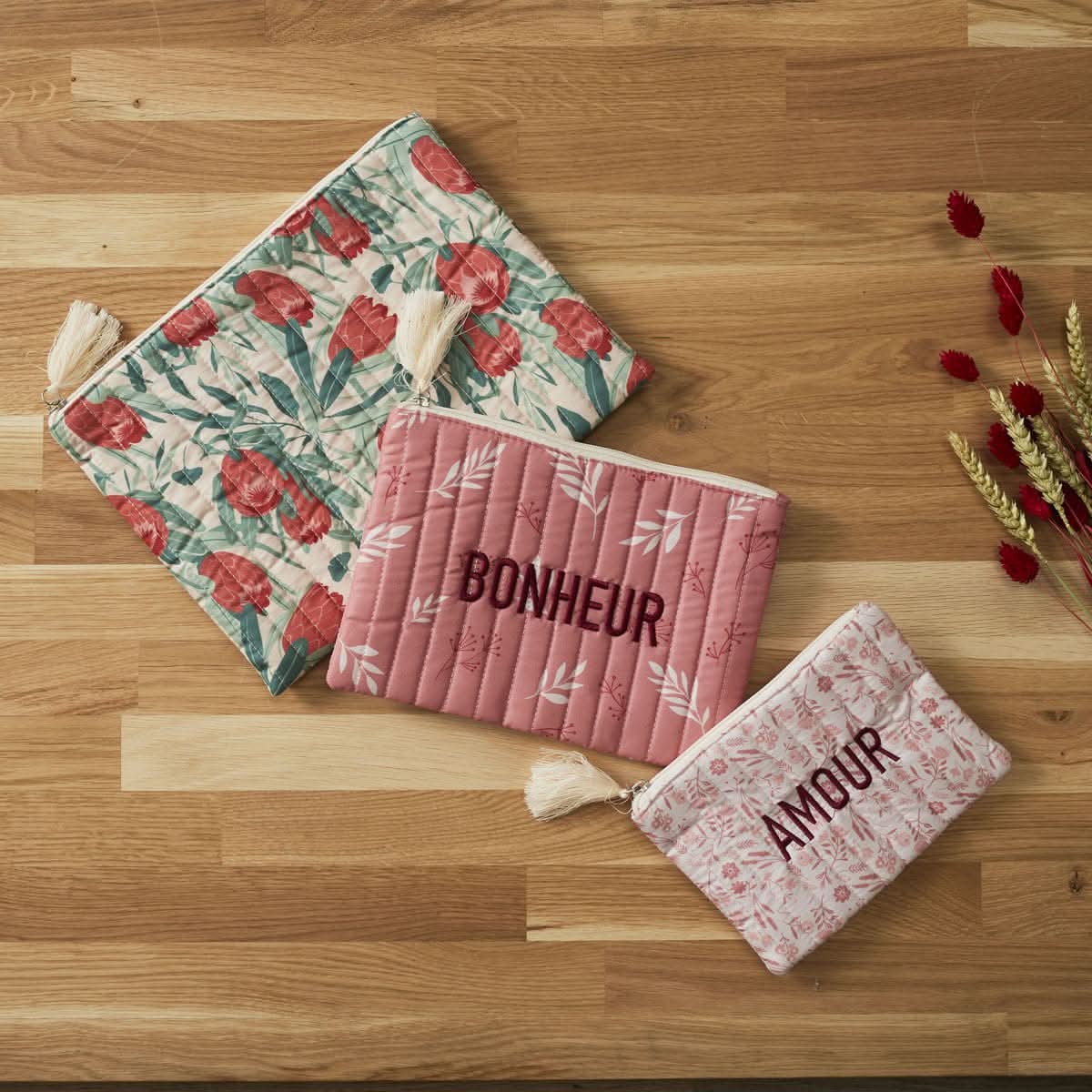 SET DE 3 TROUSSES BOHEME