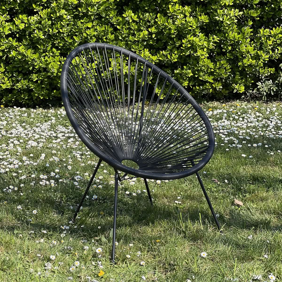 CHAISE ACAPULCO NOIR