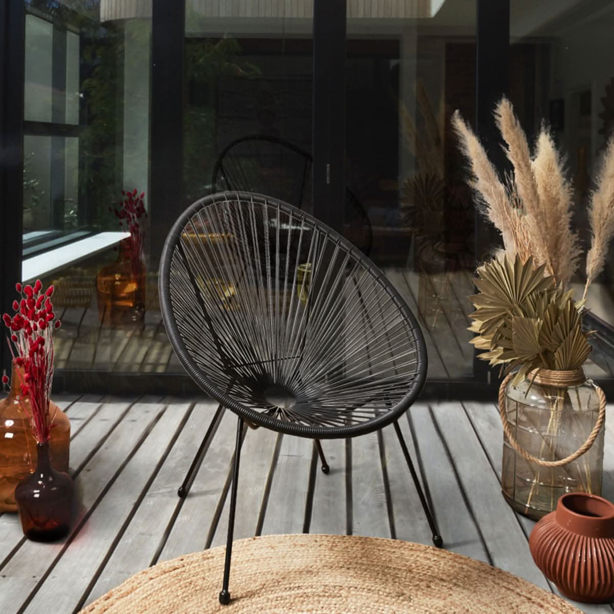 CHAISE ACAPULCO NOIR