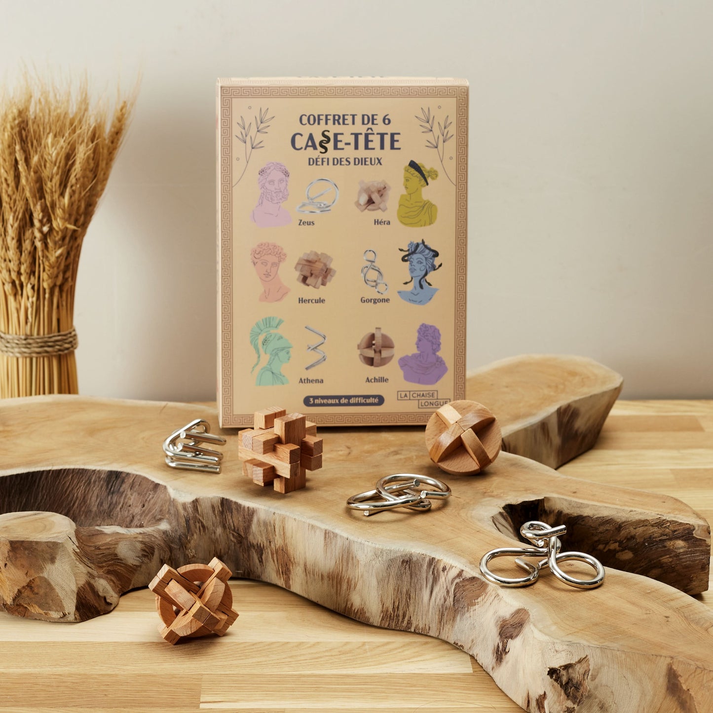 COFFRET DE 6 CASSE TETES DEFI DES DIEUX