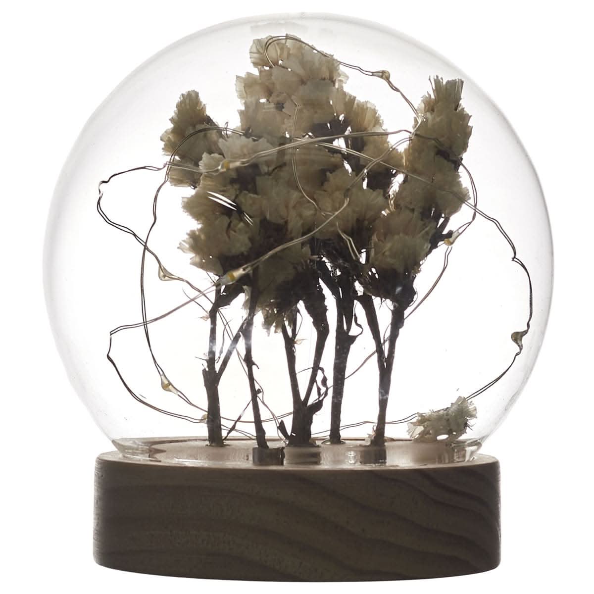 VEILLEUSE RONDE FLEURS SECHEES