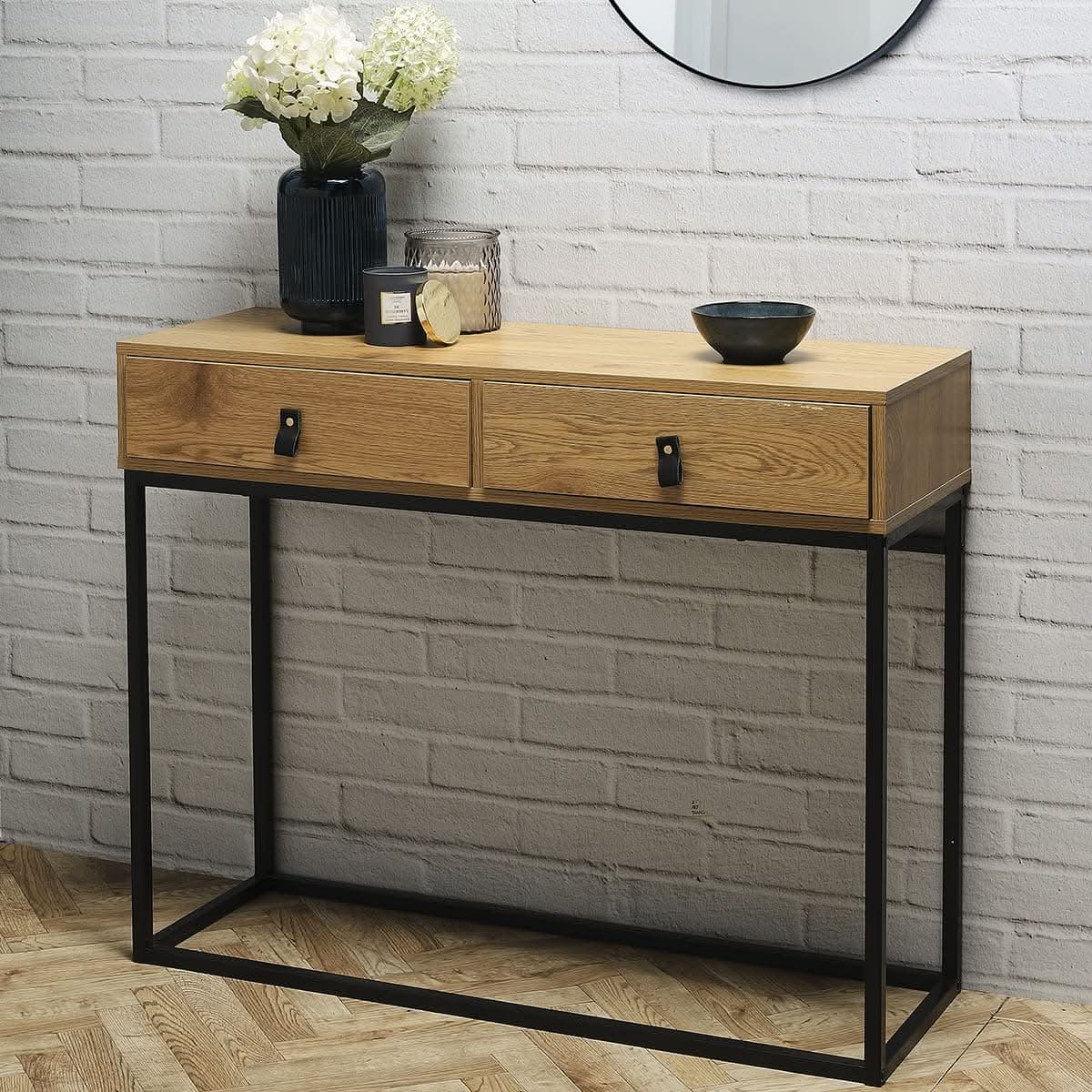 CONSOLE BOIS ET METAL ABBOTT