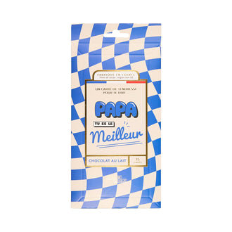 CARRES DE CHOCOLAT LAIT MEILLEUR PAPA