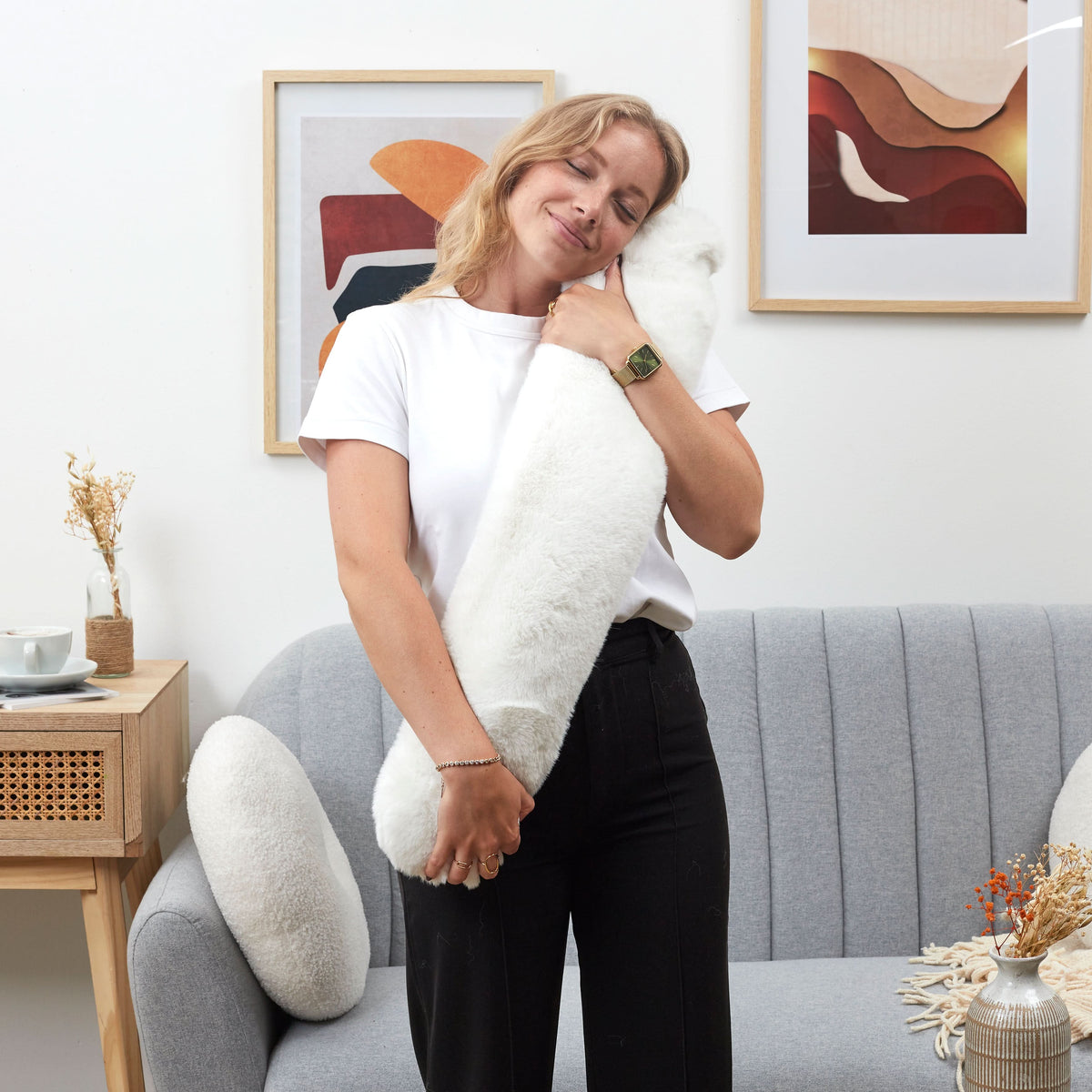 BOUILLOTTE LONGUE FAUSSE FOURRURE