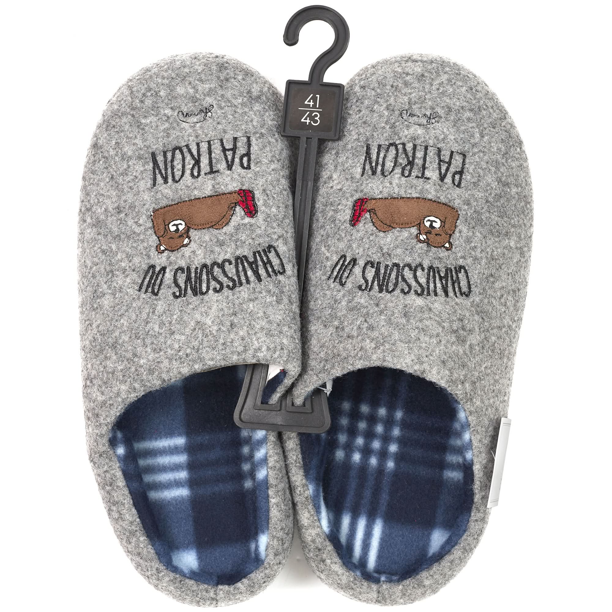 Chausson humour homme clearance