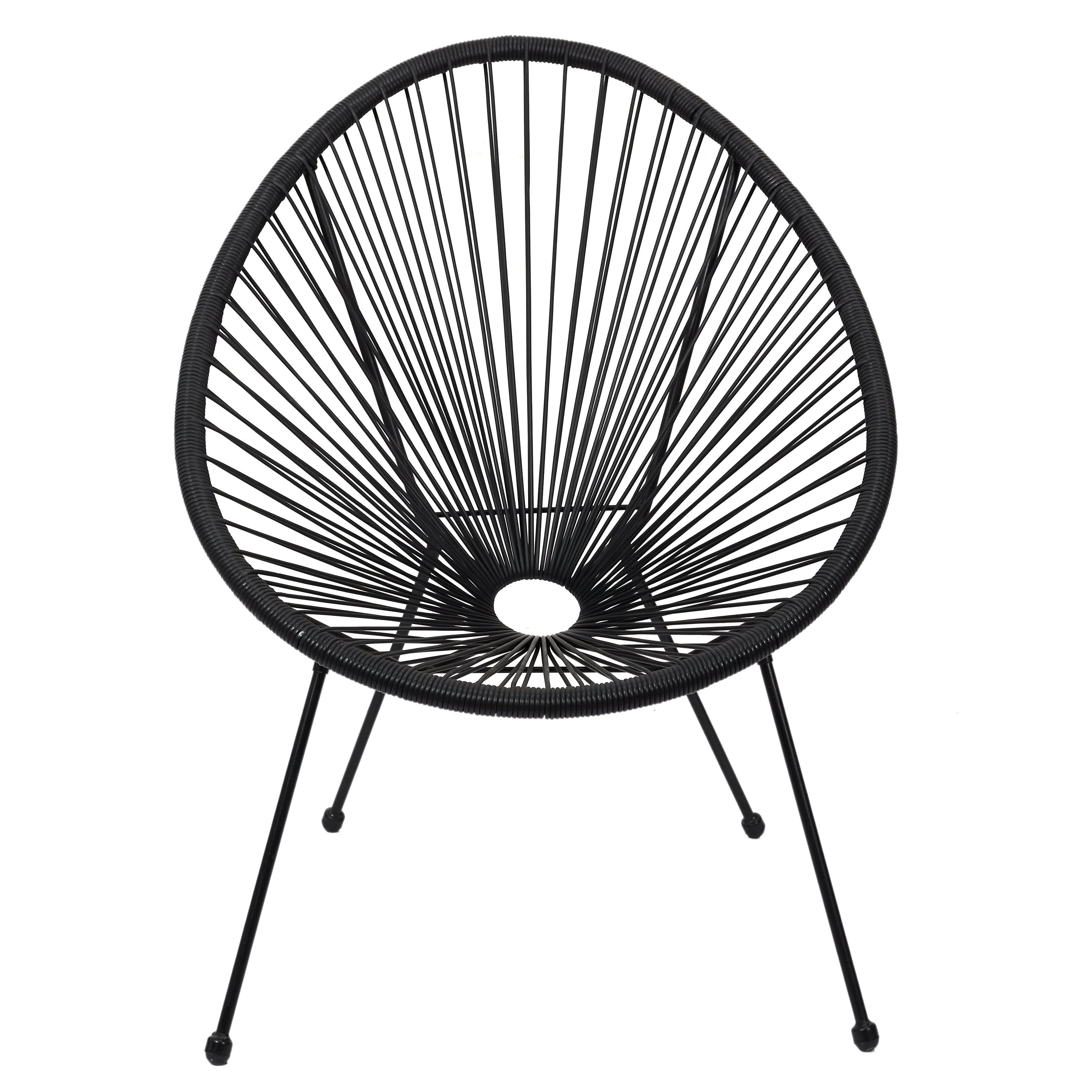 CHAISE ACAPULCO NOIR La Chaise Longue