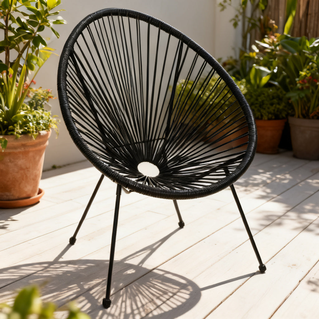 CHAISE ACAPULCO NOIR