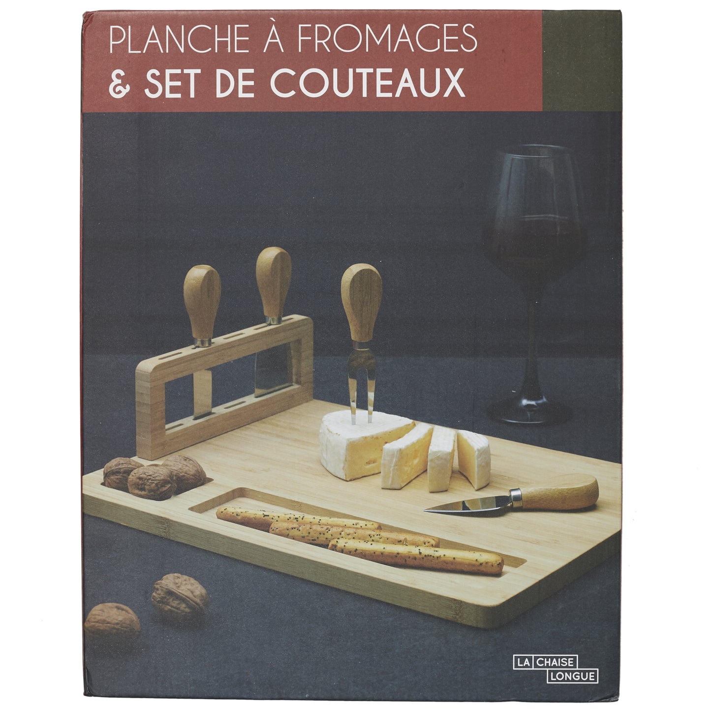 PLANCHE A FROMAGE 4 COUTEAUX BAMBOU