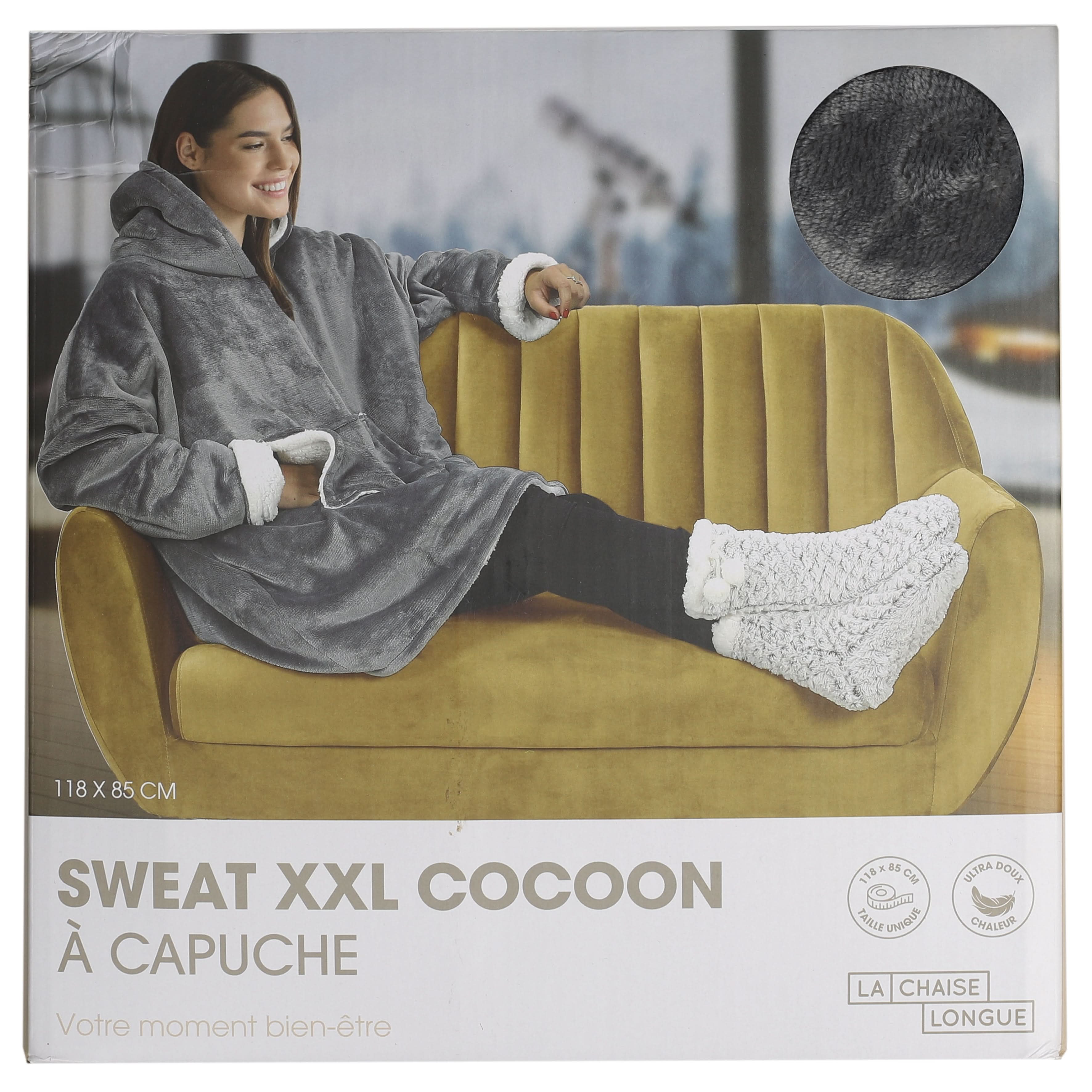 SWEAT XXL COCOON A CAPUCHE La Chaise Longue
