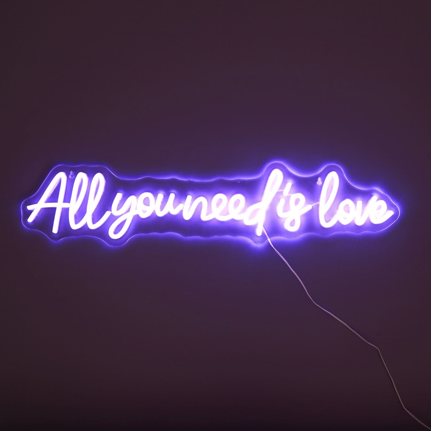 LAMPE EFFET NEON ALL YOU NEED IS LOVE – La Chaise Longue