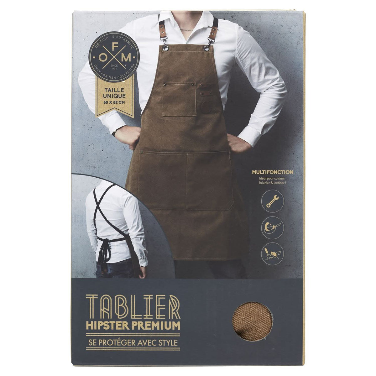 Tablier De Cuisine Style H Back Grande Taille - 12 Couleurs Disponibles