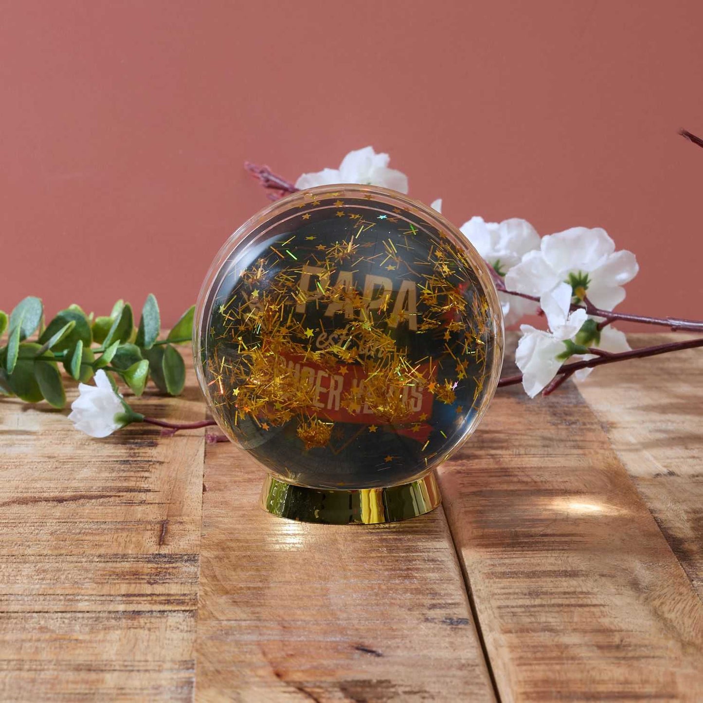 BOULE A NEIGE CADRE PHOTO PAPA