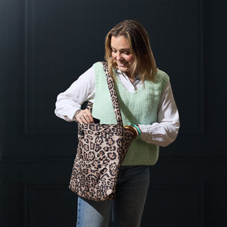 CABAS DOUDOUNE LEOPARD