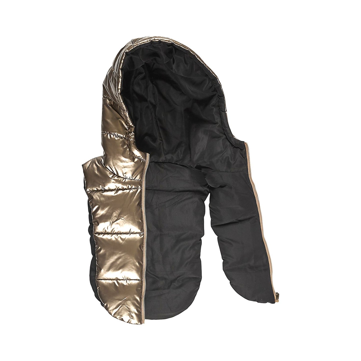 CAPUCHE DOUDOUNE REVERSIBLE GOLD