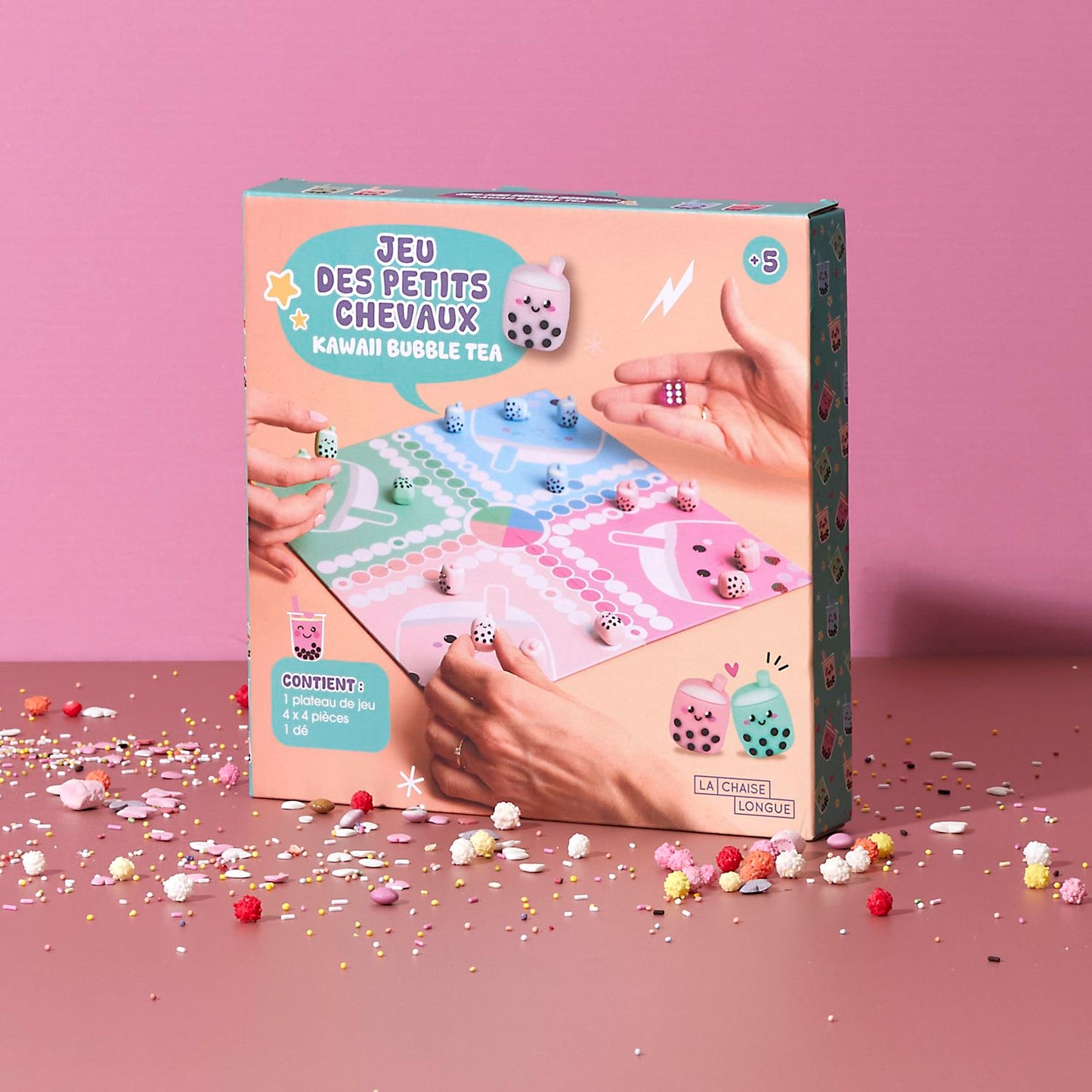 JEU DES PETITS CHEVAUX KAWAII BUBBLE TEA