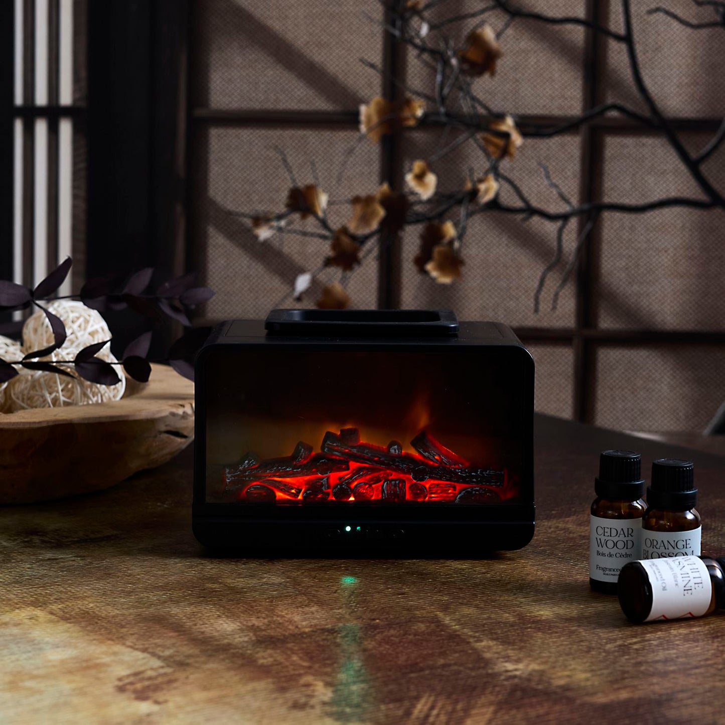 BRULEUR DIFFUSEUR DE CIRE AU COIN DU FEU