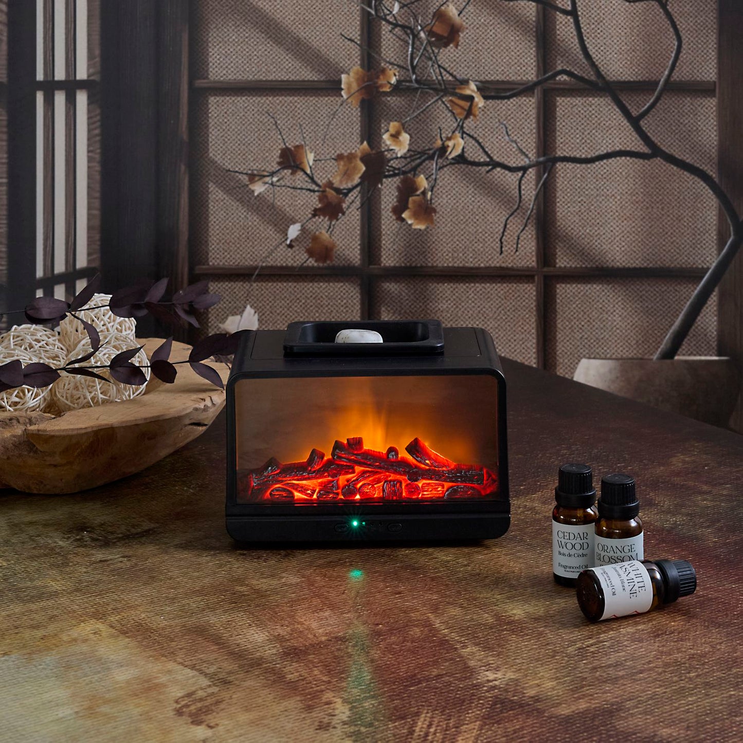 BRULEUR DIFFUSEUR DE CIRE AU COIN DU FEU