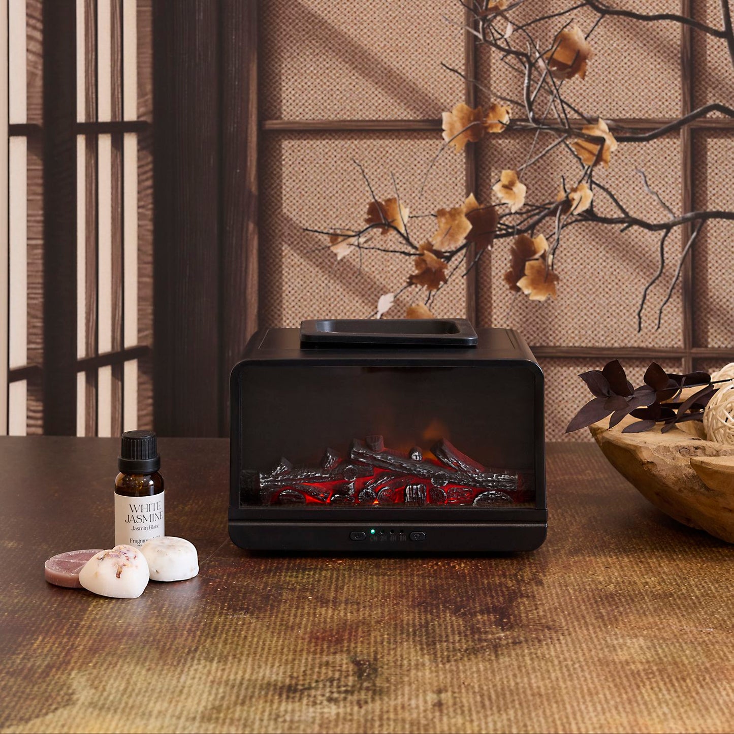 BRULEUR DIFFUSEUR DE CIRE AU COIN DU FEU