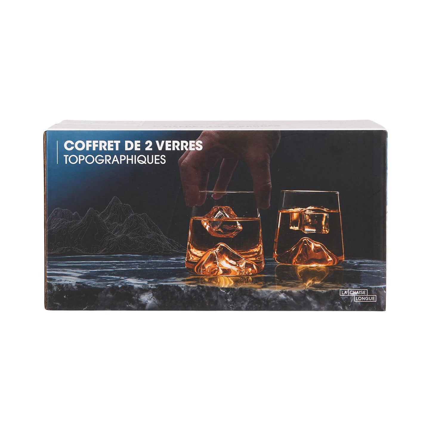 COFFRET DE 2 VERRES TOPOGRAPHIQUES