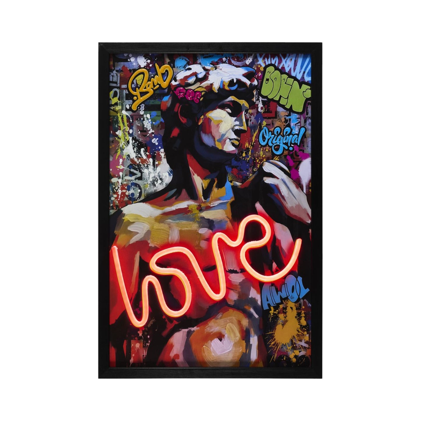 TABLEAU EFFET NEON ART LOVE