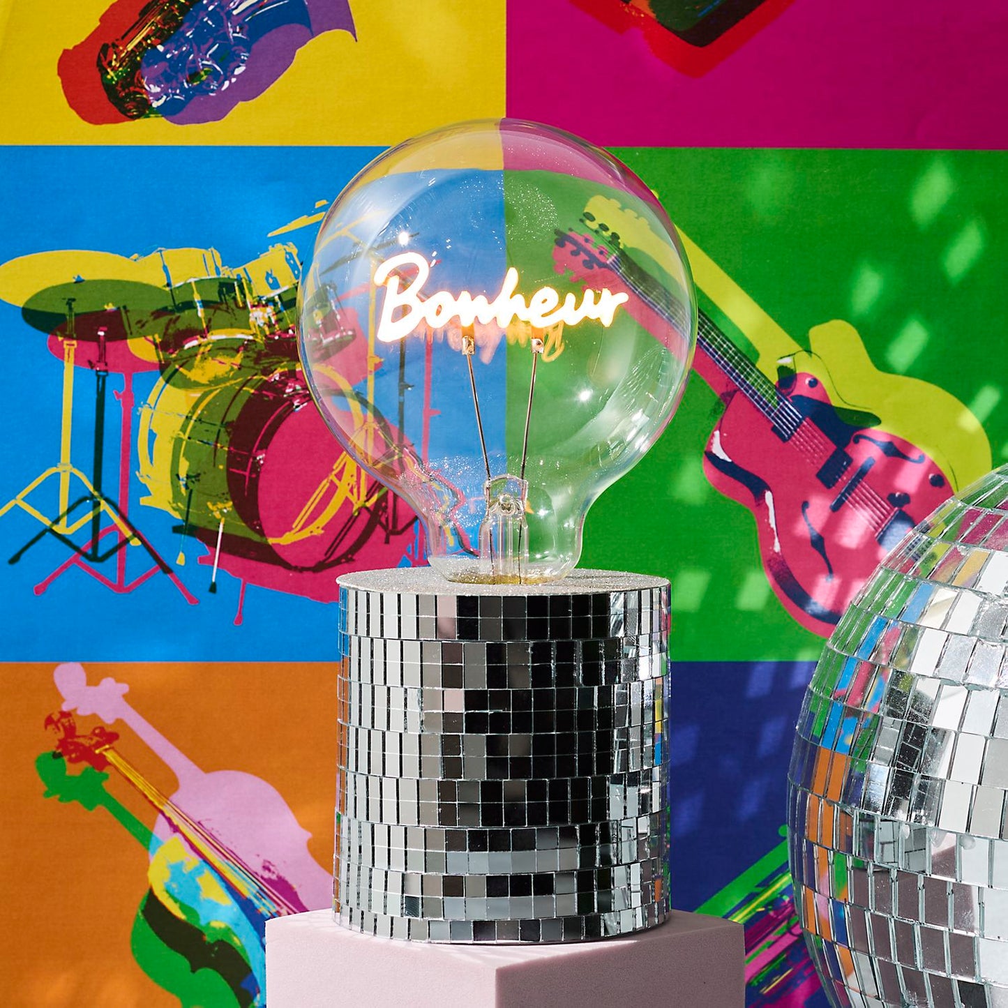 LAMPE AMPOULE DISCO BONHEUR