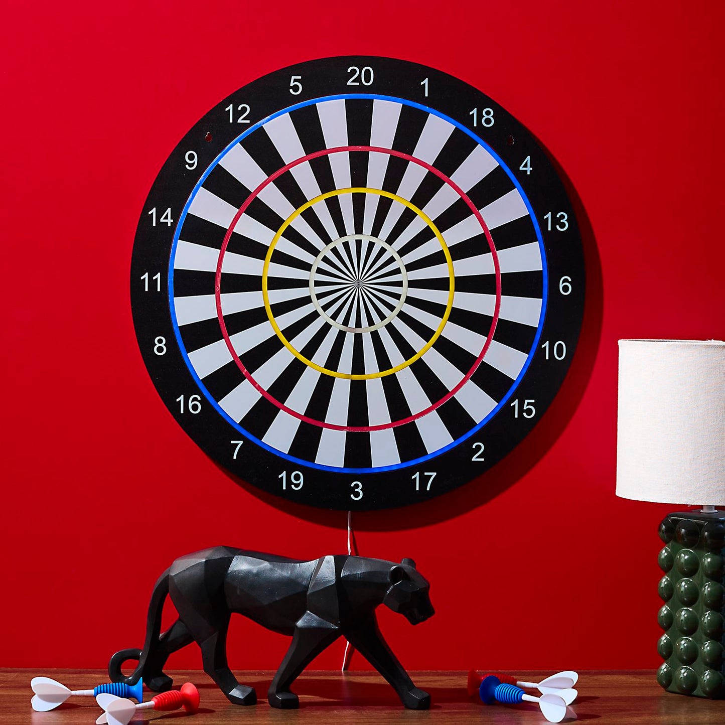 JEU DE FLECHETTES CIBLE EFFET NEON