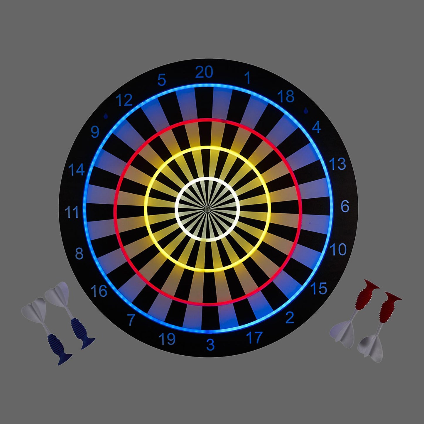 JEU DE FLECHETTES CIBLE EFFET NEON