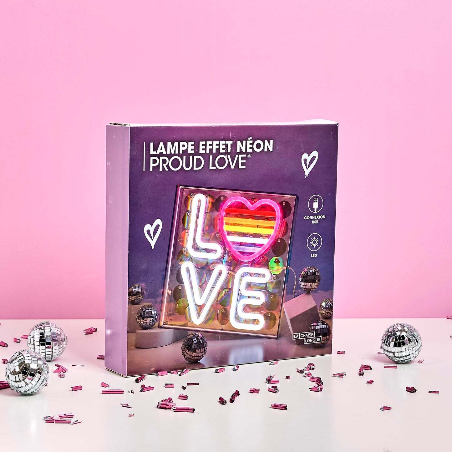 LAMPE EFFET NEON LOVE
