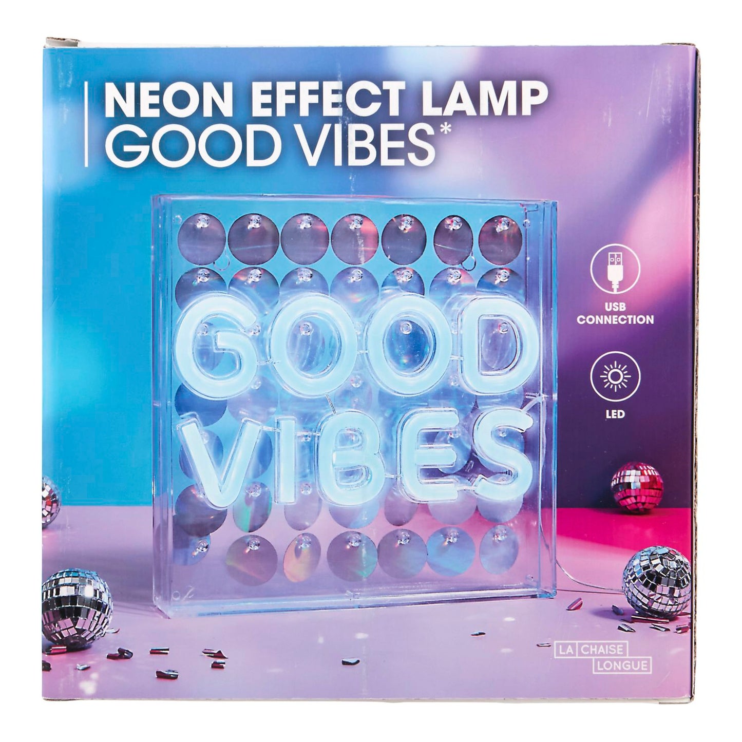 LAMPE EFFET NEON GOOD VIBES