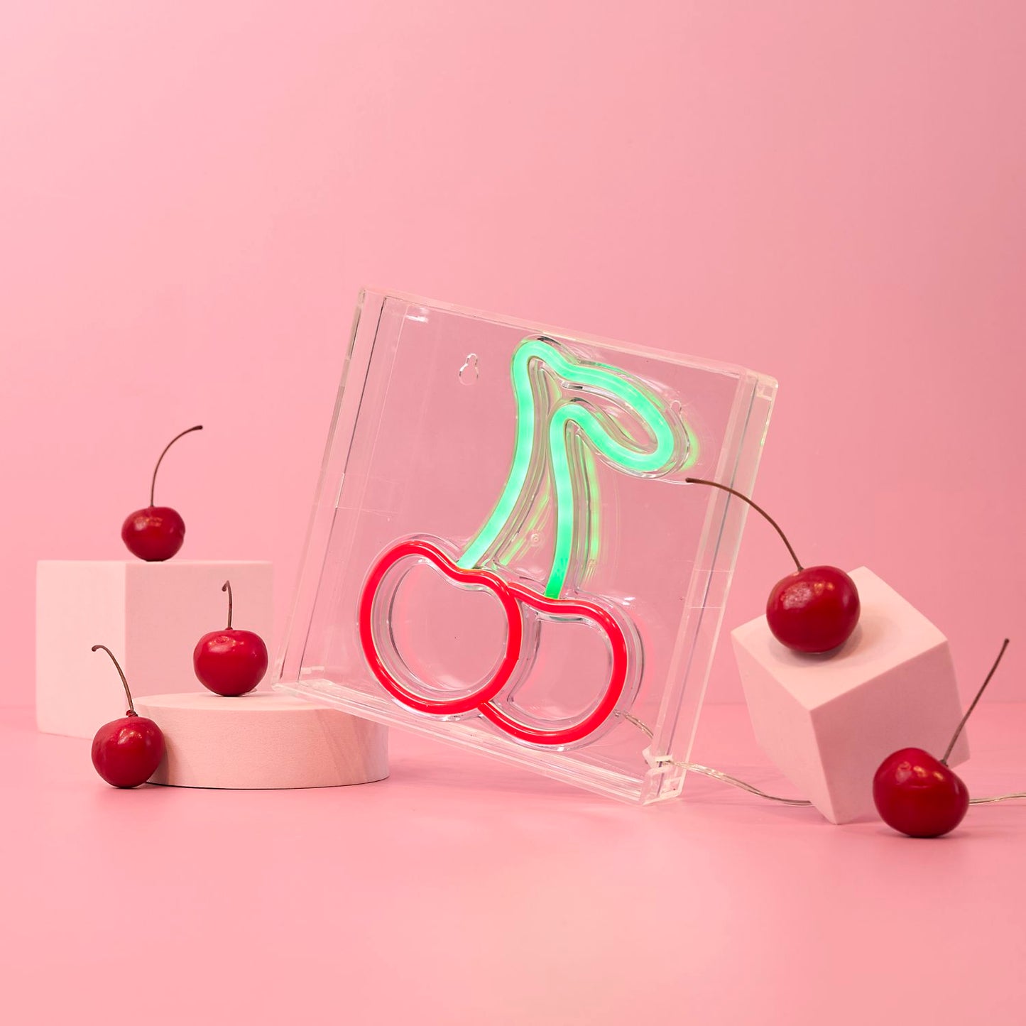 LAMPE EFFET NEON CERISE