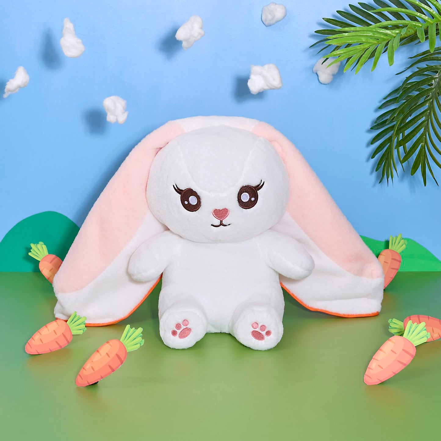 PELUCHE LAPIN SURPRISE CAROTTE