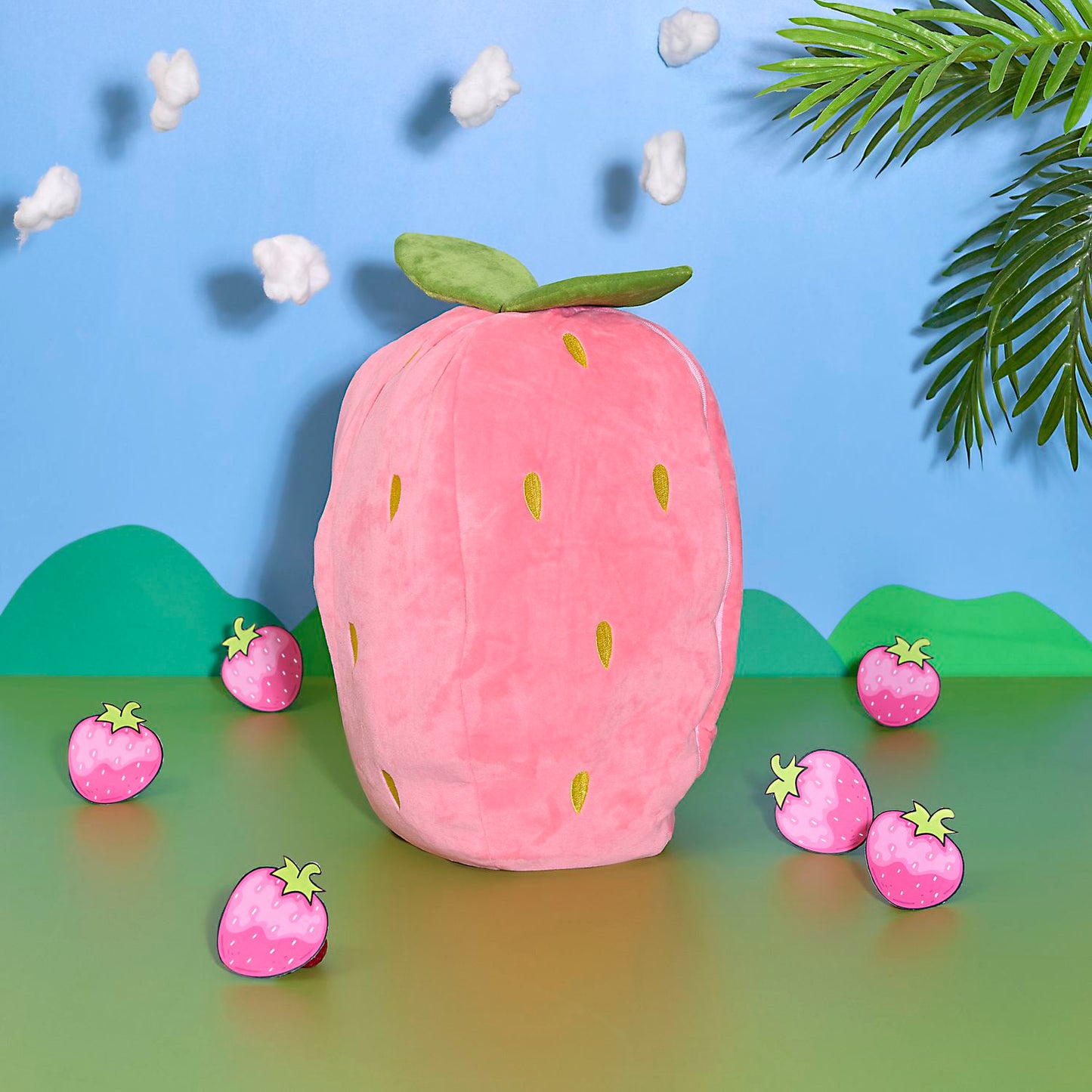 PELUCHE LAPIN SURPRISE FRAISE