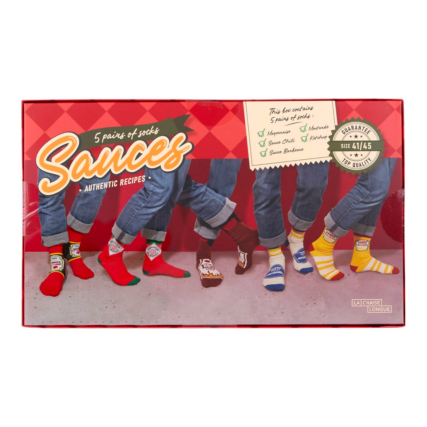 COFFRET DE 5 PAIRES DE CHAUSSETTES SAUCES