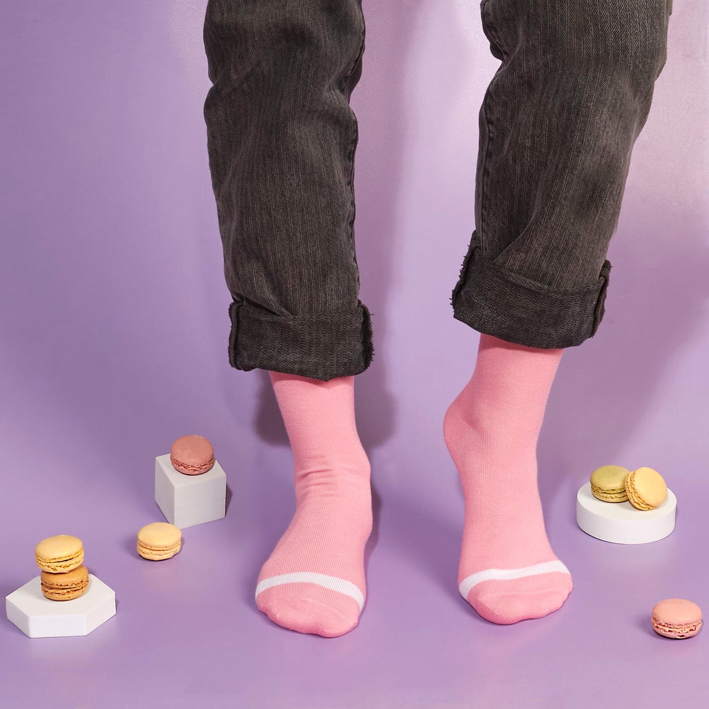 COFFRET DE 6 PAIRES DE CHAUSSETTES MACARON