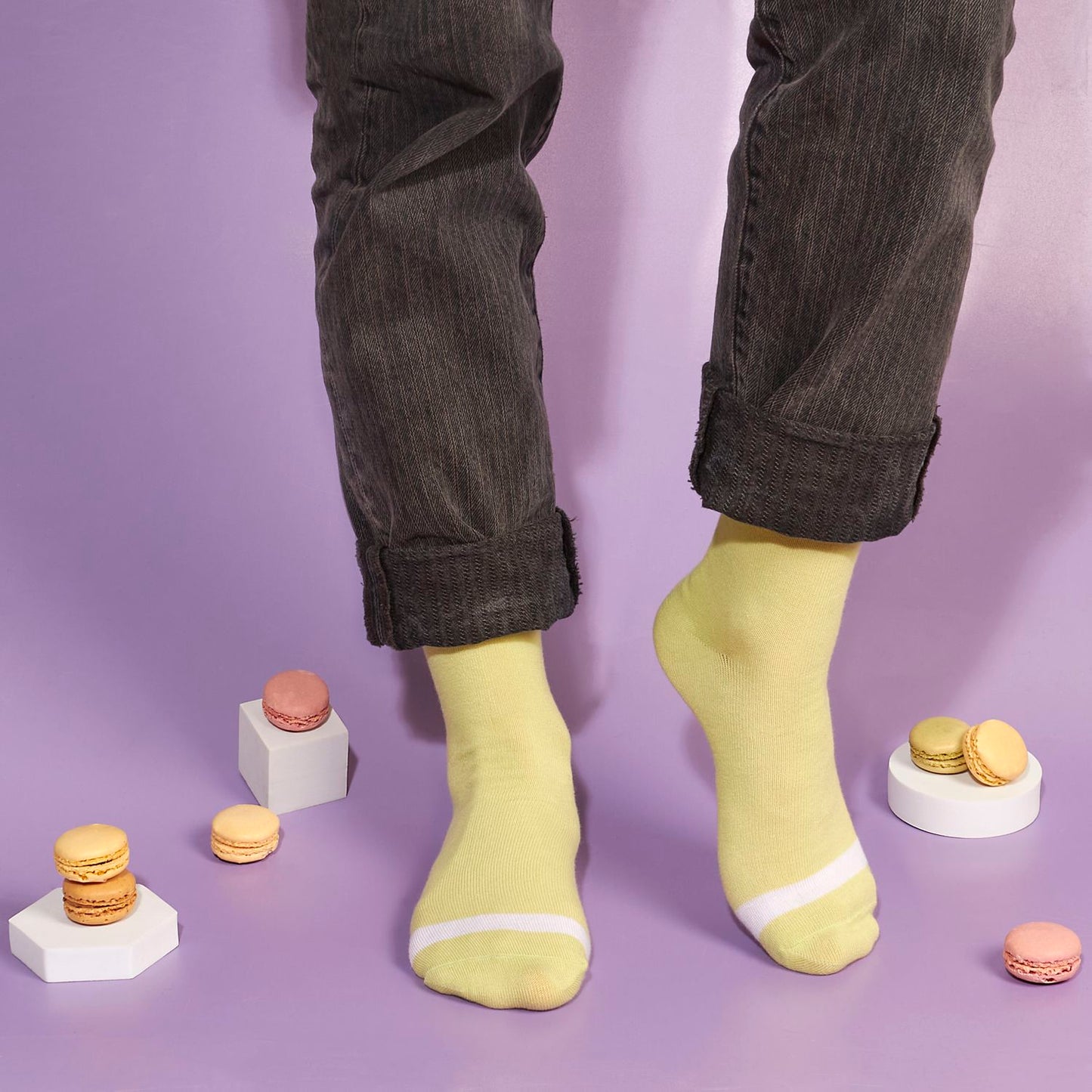 COFFRET DE 6 PAIRES DE CHAUSSETTES MACARON