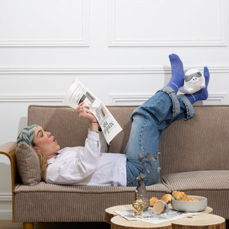 CHAUSSETTES PAILLETTES BLEUES PARFAITE