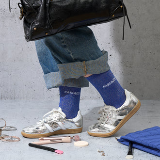 CHAUSSETTES PAILLETTES BLEUES PARFAITE