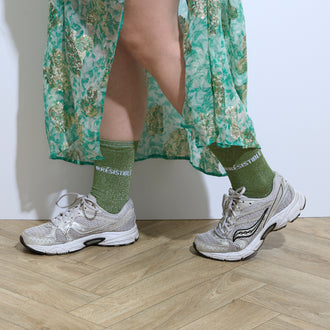 CHAUSSETTES PAILLETTES VERTES IRRESISTIBLE