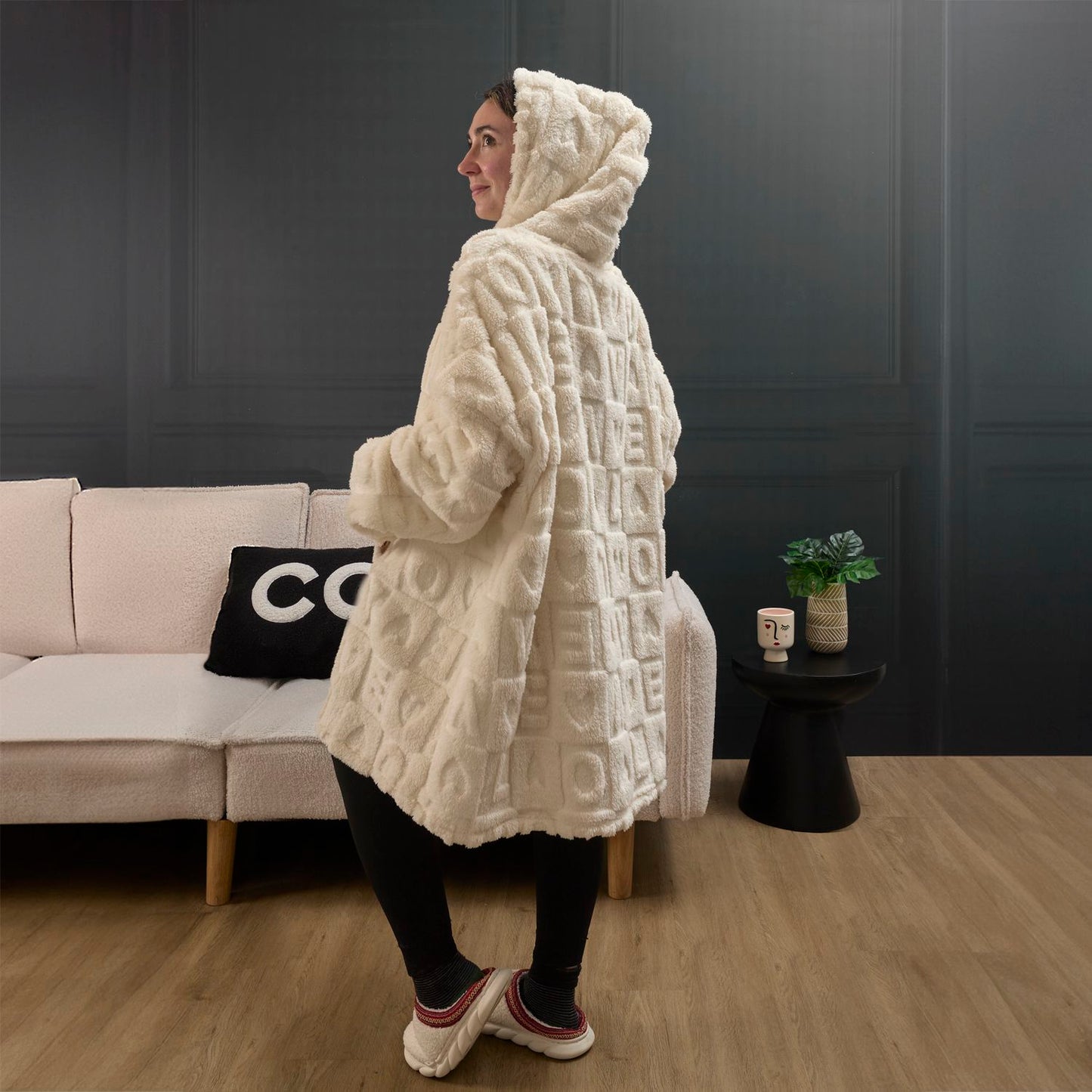 SWEAT PLAID SHERPA LOVE