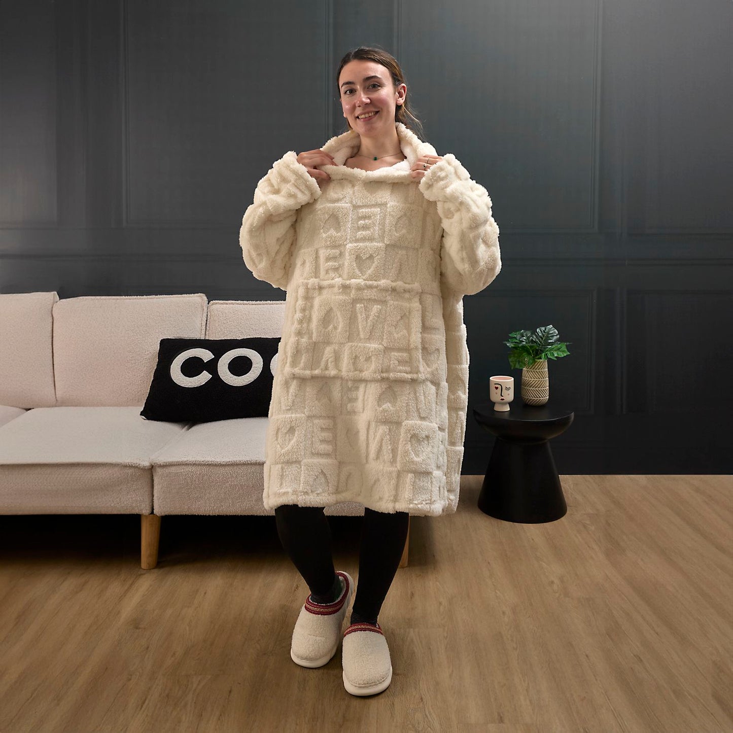 SWEAT PLAID SHERPA LOVE