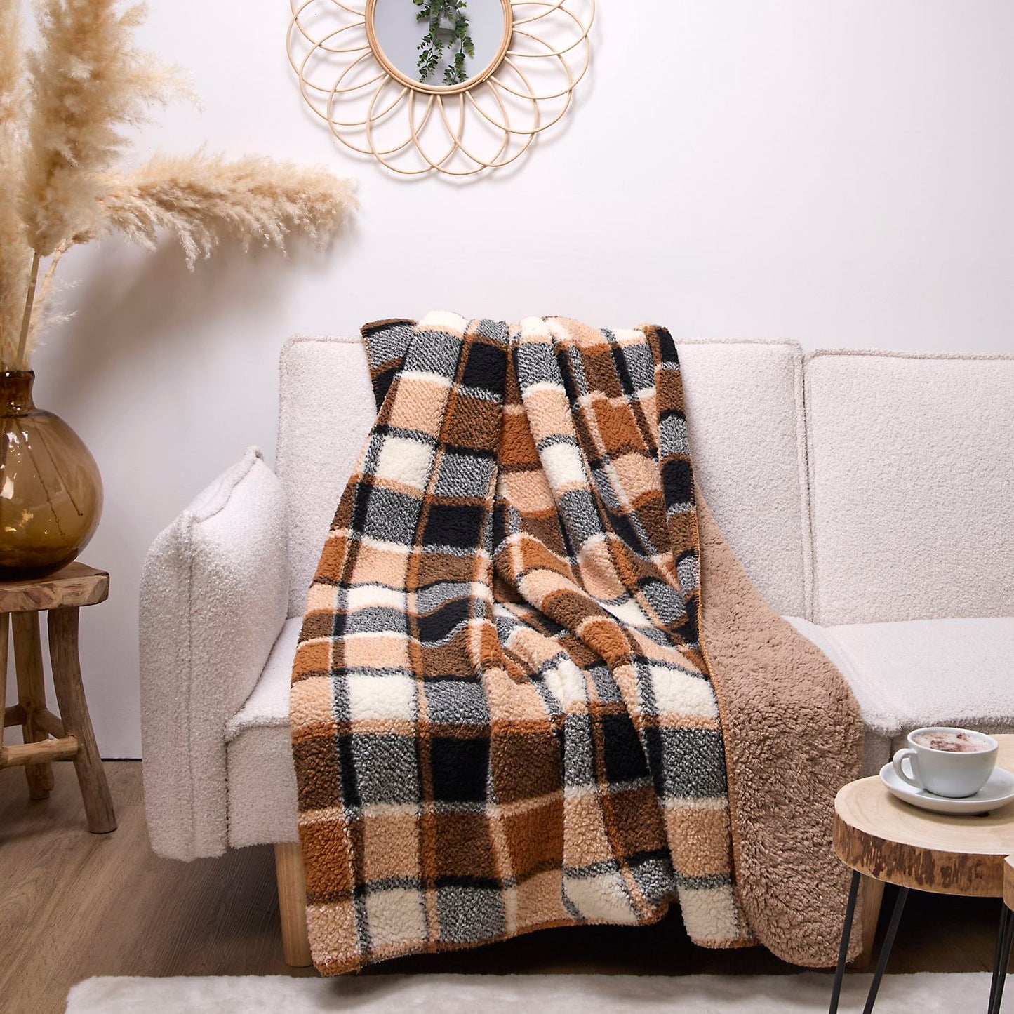 SET COCOONING PLAID ET CHAUSSETTES GRAND FROID