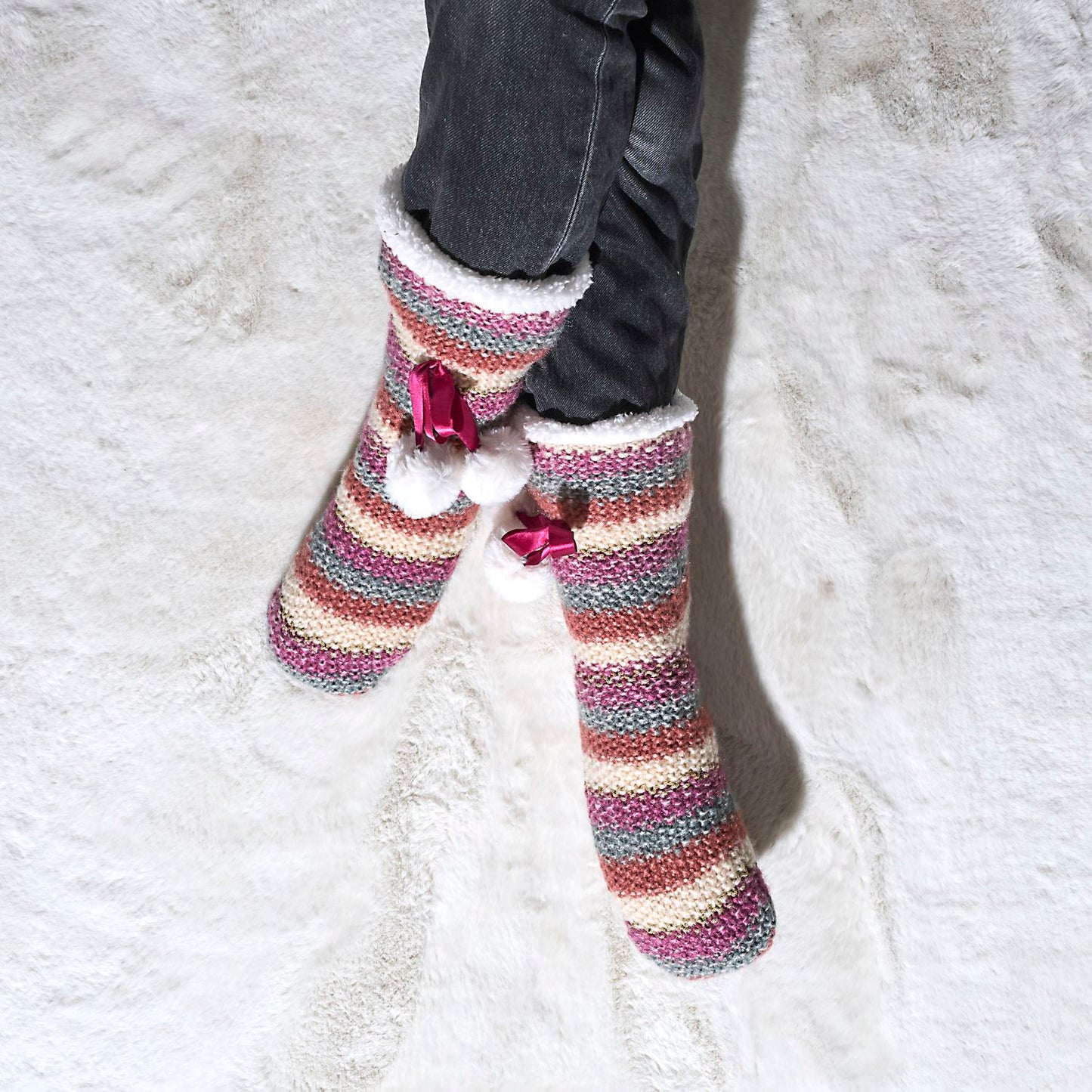 CHAUSSETTES EN MAILLE COSY FOLK