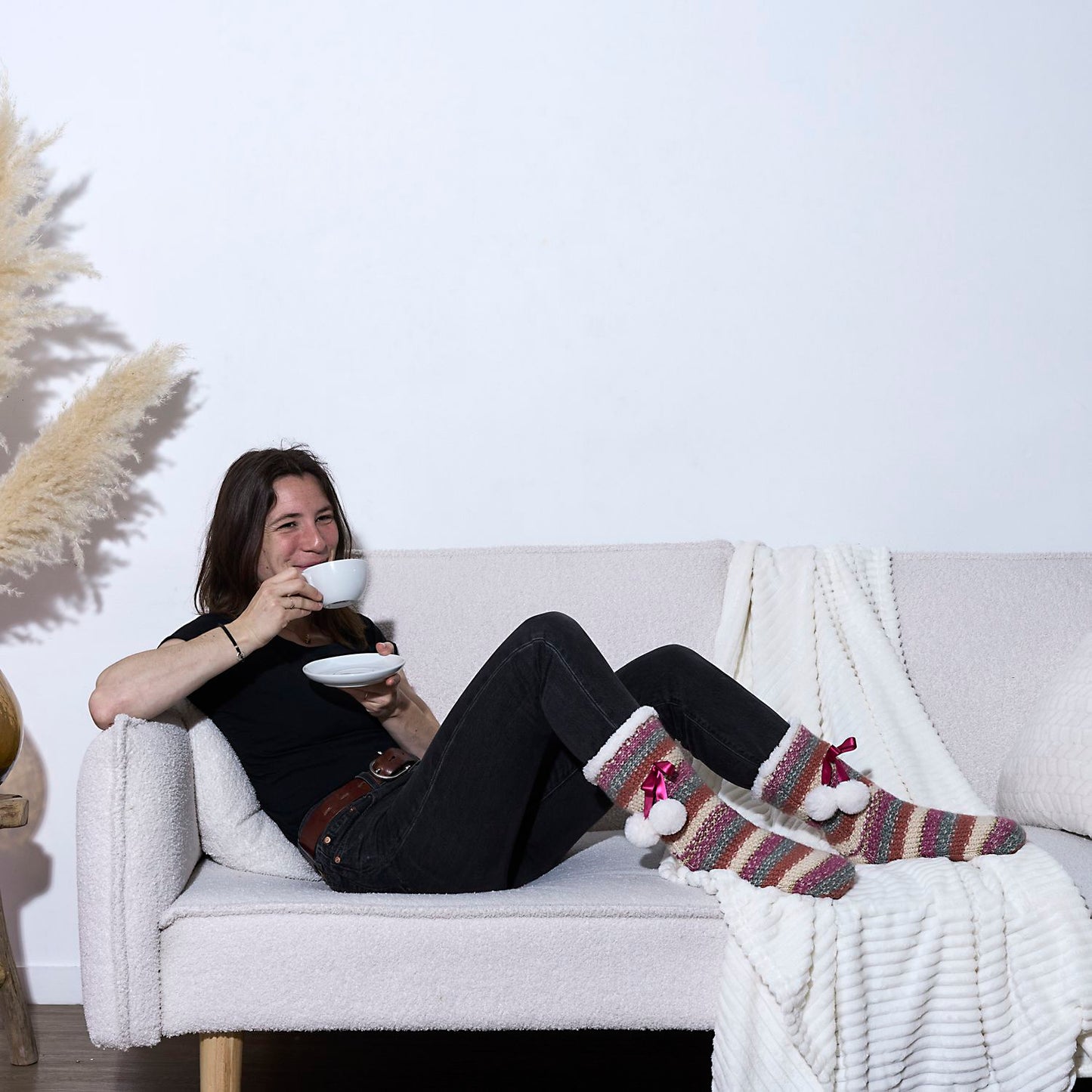 CHAUSSETTES EN MAILLE COSY FOLK