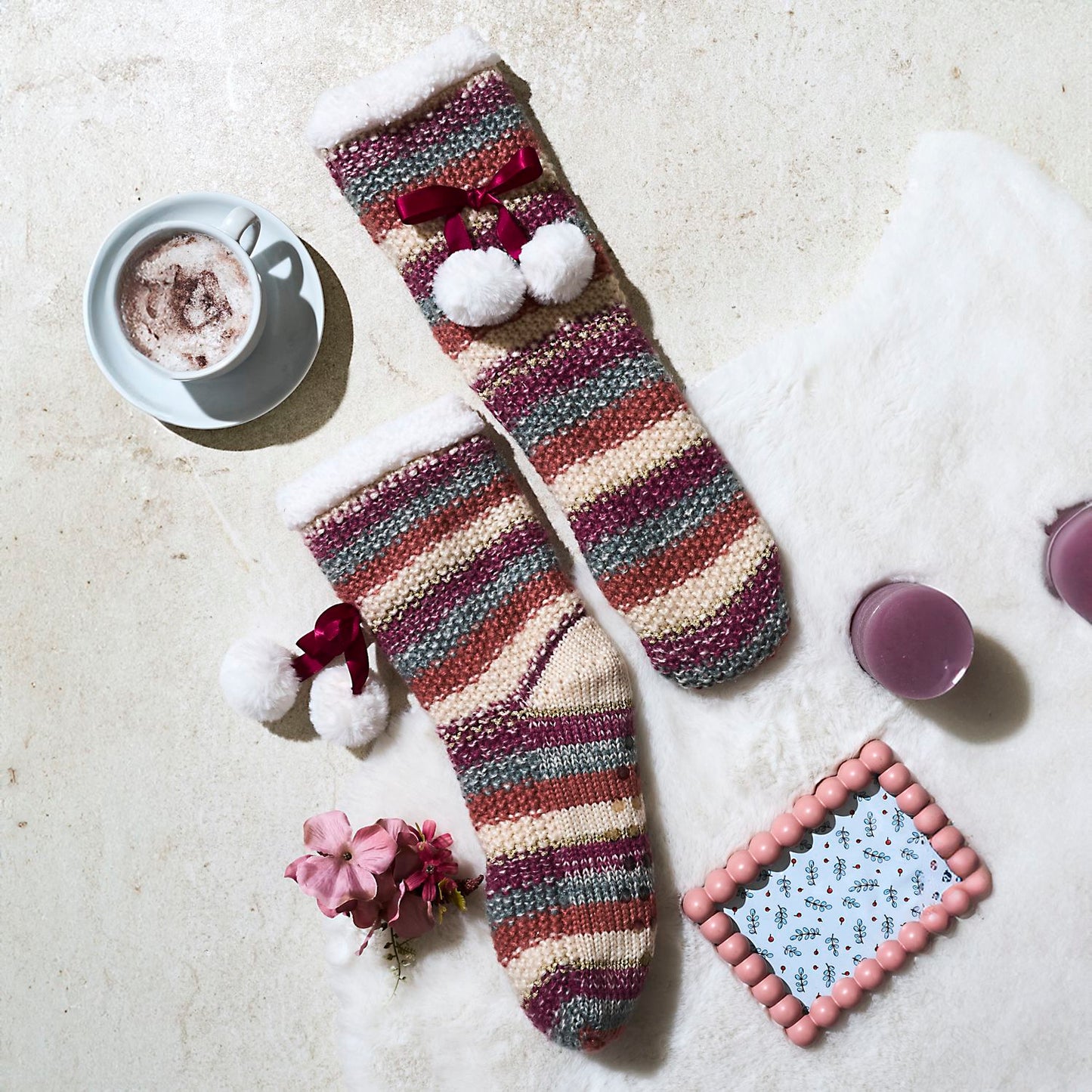 CHAUSSETTES EN MAILLE COSY FOLK