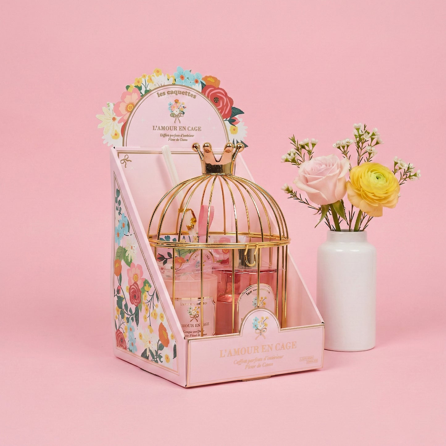 COFFRET SENTEUR AMOUR EN CAGE LES COQUETTES